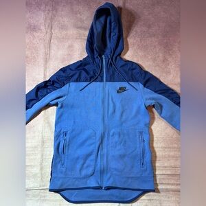 Vintage Nike Sweatshirt Jacket Mens Sz Medium Blue Tag Hoodie Sweatshirt Swoosh